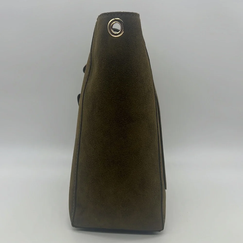 Dooney & Bourke Suede Brynn Olive - Picture 3 of 14